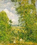 Camille Pissaro Resting in the Woods at Pontoise oil on canvas